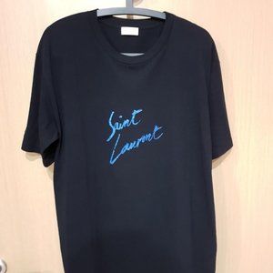 Saint Laurent Signature Tee - Black - Large